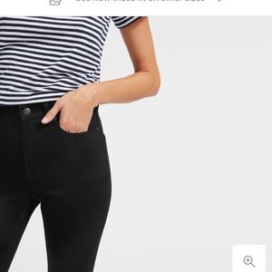 Everlane high rise black denim size: 30